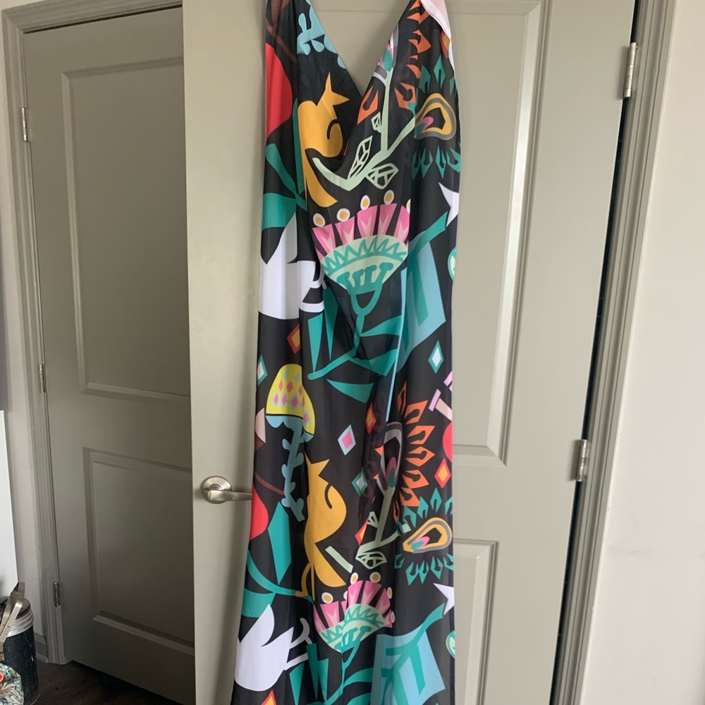 Sheer Folk Print Curtain Panels